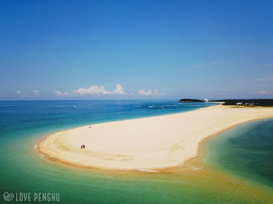 海に突き出た砂浜にハート型の石滬…吉貝嶼には魅力がたくさん！　